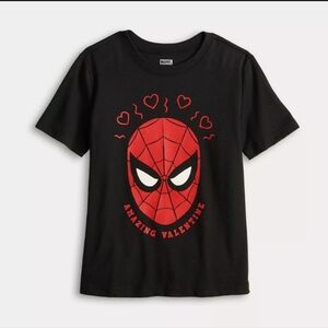 Jumping Beans Short Sleeve Amazing Valentine Spiderman Graphic Tee ✨NWOT✨